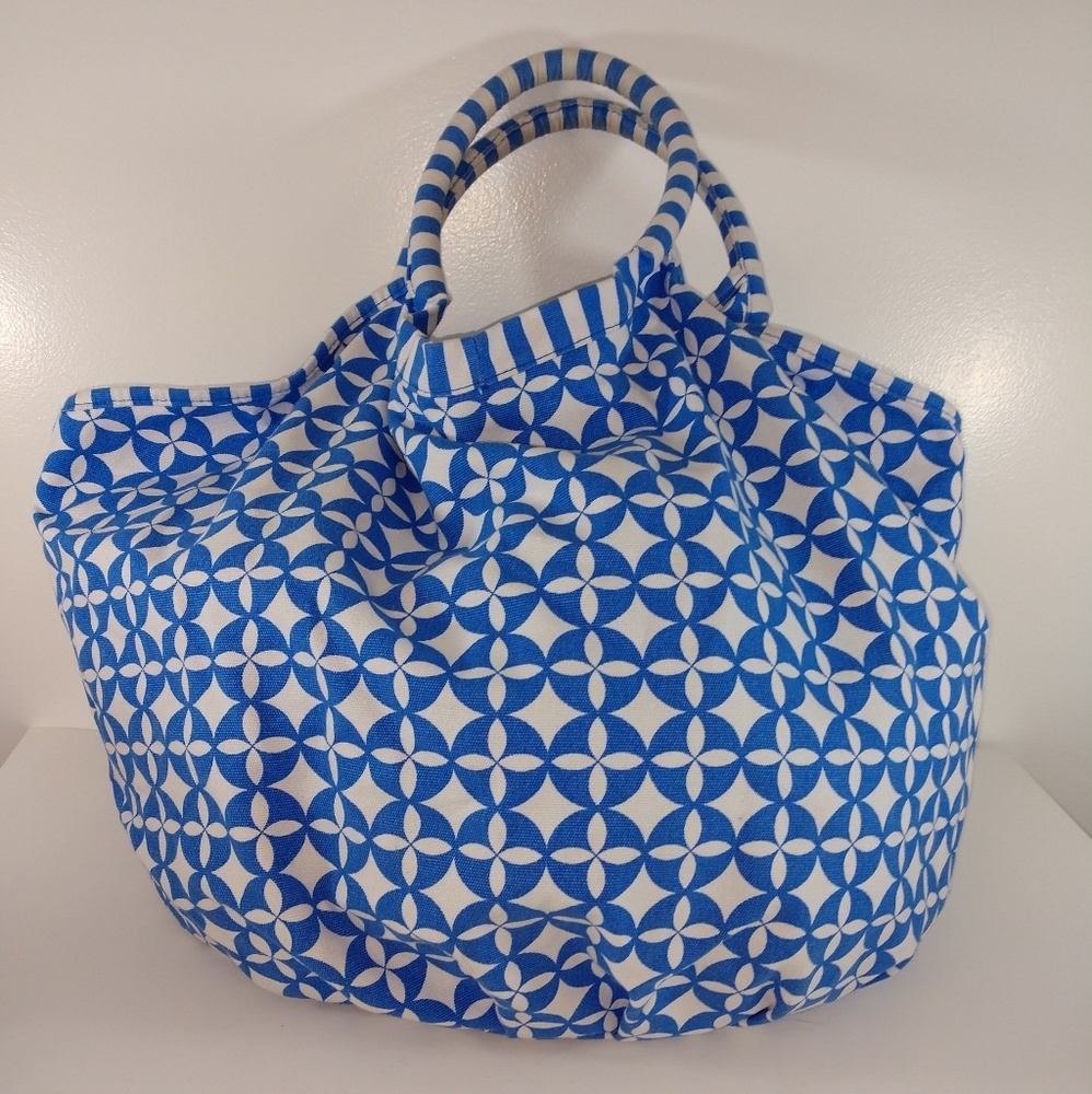 Pureology Blue and White Canvas Tote